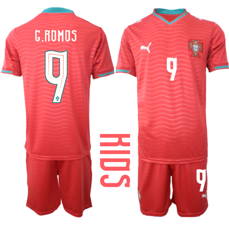 Youth Portugal home #5 style 2026 World Cup Soccer jersey